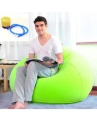 1Set Moda Flocado Inflable Sofá Bolso...