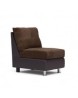 Sillón Sueca tapizado en suade