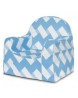 PKFFLRBZ Sillón zig-zag-Azul