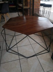 Mesa de centro icosaedro