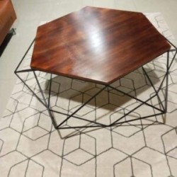 Mesa de centro icosaedro