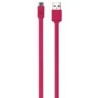 Cable Micro USB 3Ft Case Logic Flat Rosa