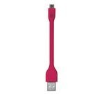 Cable Micro USB Corto Case Logic Rosado