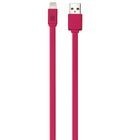 Cable Case Logic 3 pies Plano Lightning iPhone Rosa