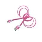Cable Micro USB 3.2 pies Plano Rosa