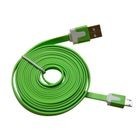 Cable Micro USB 3.2Ft Flat Verde