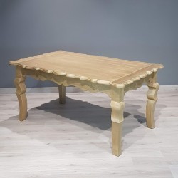 Mesa tablon rectangular de madera 100x180 cm