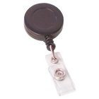 PORTAGAFETE RETRACTIL. PLASTICO RIGIDO NEGRO. 4 PIEZAS OMX