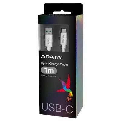 cable adata tipo C blanco aca3al-100cm-csv