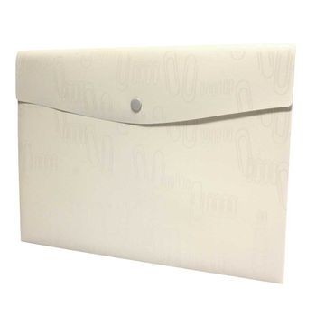 Sobre Portadocumentos Horizontal con Broche Carta Blanco
