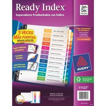 Separador mensual Ready Index