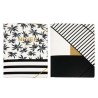 Folder Vertical con Diseño Blanco y Negro