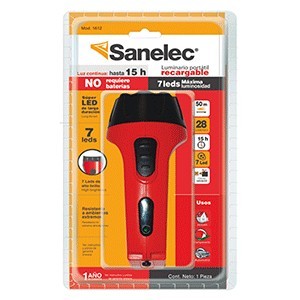 LINTERNA RECARGABLE SANELEC 7 LEDS