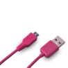 Cable Micro USB Case Logic Rosa