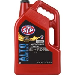 Aceite de Motor de Alto Kilometraje STP 20W-50 5 Cuartos