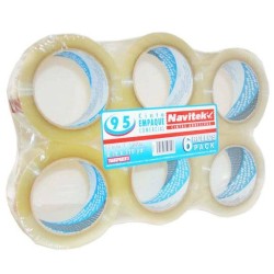CINTA ADHESIVA DE EMPAQUE TRANSPARENTE NAVITEK 240 DE 48 MM X 100 M...