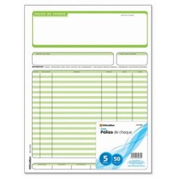 PÓLIZA CHEQUE Tamaño CARTA 5B 50 HOJAS OMX