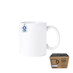 Taza de Cerámica 11oz Blanca Mate Color Make Caja con 36 piezas
