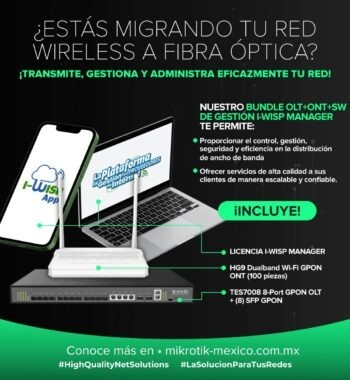 BUNDLE OLT+ONT+SW DE GESTIÓN I-WISP MANAGER