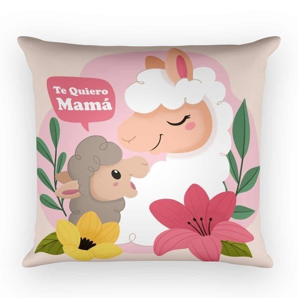 Cojín Llamas Te Quiero Mamá Gde