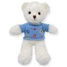 Oso Flowy Blanco Con Suéter Azul Med