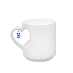 Taza de Cerámica 10oz Asa de Corazón