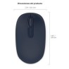 MOUSE INALAMBRICO MICROSOFT MOD 1850 AZUL WOOL