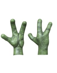 Green alien hands