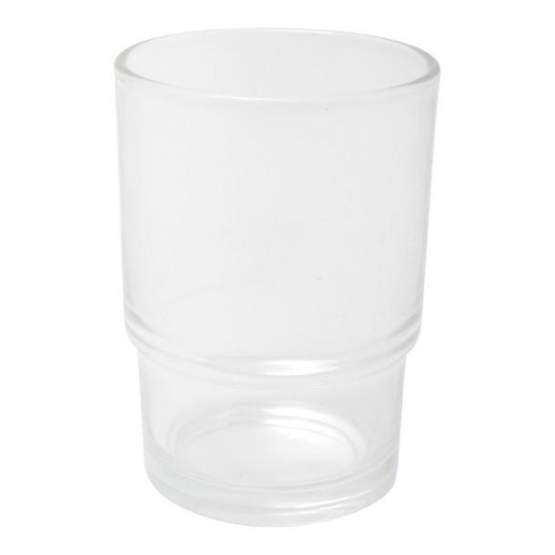 VASO DE VIDRIO TRANSPARENTE