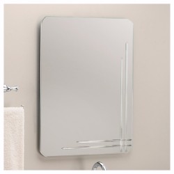 ESPEJO LEED RECTANGULAR C/BISELES 60X45 CM