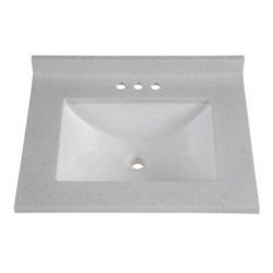 LAVABO SOLID SURFACE 24'' TITANIO