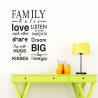 VINIL STD CASA ASSORTED FRASES LUMIK