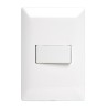 APAGADOR SENCILLO CON PLACA BCO
