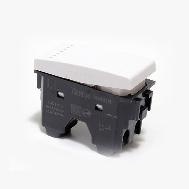 INTERRUPTOR SENCILLO 1 MOD BLANCO