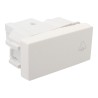 BOTON TIMBRE CAMPANA BLANCO