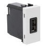 TOMA USB 1 MODULO BLANCO