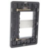 PLACA 2 VENTANAS BLANCA