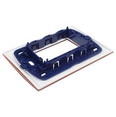 PLACA RECTANGULAR 3 MÓDULOS COLOR NARANJA