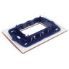 PLACA RECTANGULAR 3 MÓDULOS COLOR NARANJA