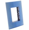 PLACA RECTANGULAR 3 MÓDULOS COLOR AZUL