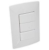 PLACA 3M 3 INT SENCILLOS BLANCO