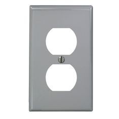 PLACA PARA CONTACTO DUPLEX GRIS