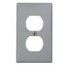 PLACA PARA CONTACTO DUPLEX GRIS