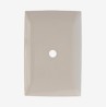 PLACA PASACABLE MARFIL