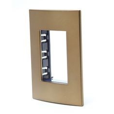 PLACA RECTANGULAR COLOR BRONCE 3MOD