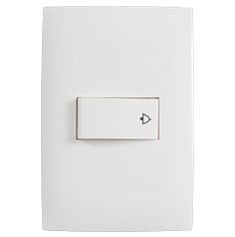 BOTÓN TIMBRE CON PLACA BLANCO