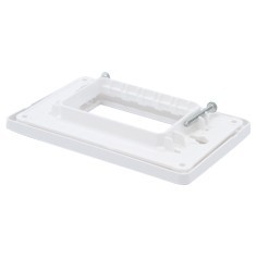 PLACA 3 MODULOS BLANCA