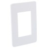 PLACA 3 MODULOS BLANCA