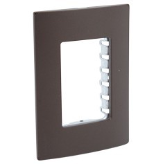 Placa 3 Ventanas Moka Soft