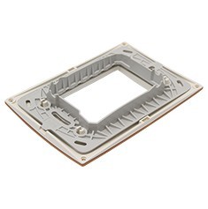 PLACA 3 MÓDULOS PLÁSTICA COLOR ORANGE